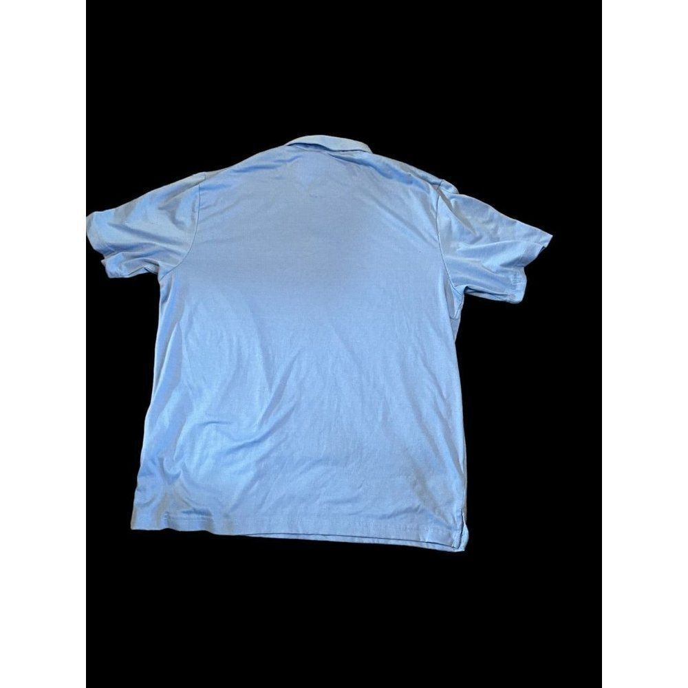 Jack Nicklaus Mens L Blue Short Sleeve Polo Shirt Golf Performance - Picture 4 of 5